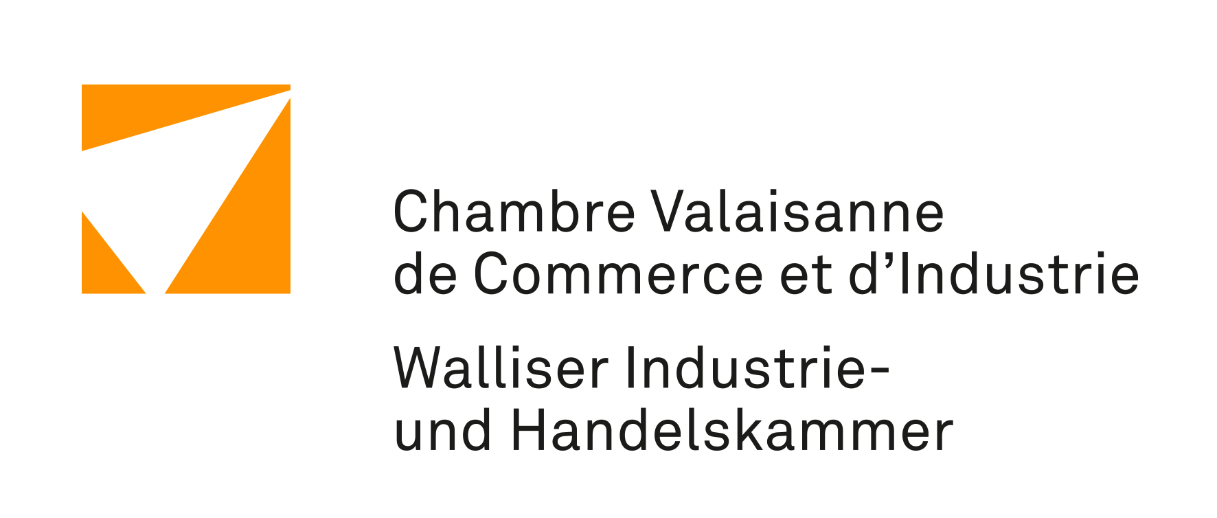 A logo for chambre valaisanne de commerce et d' industrie