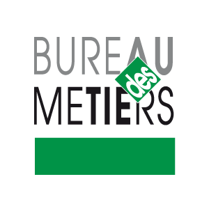 Un logo pour le bureau des métiers avec une bordure verte