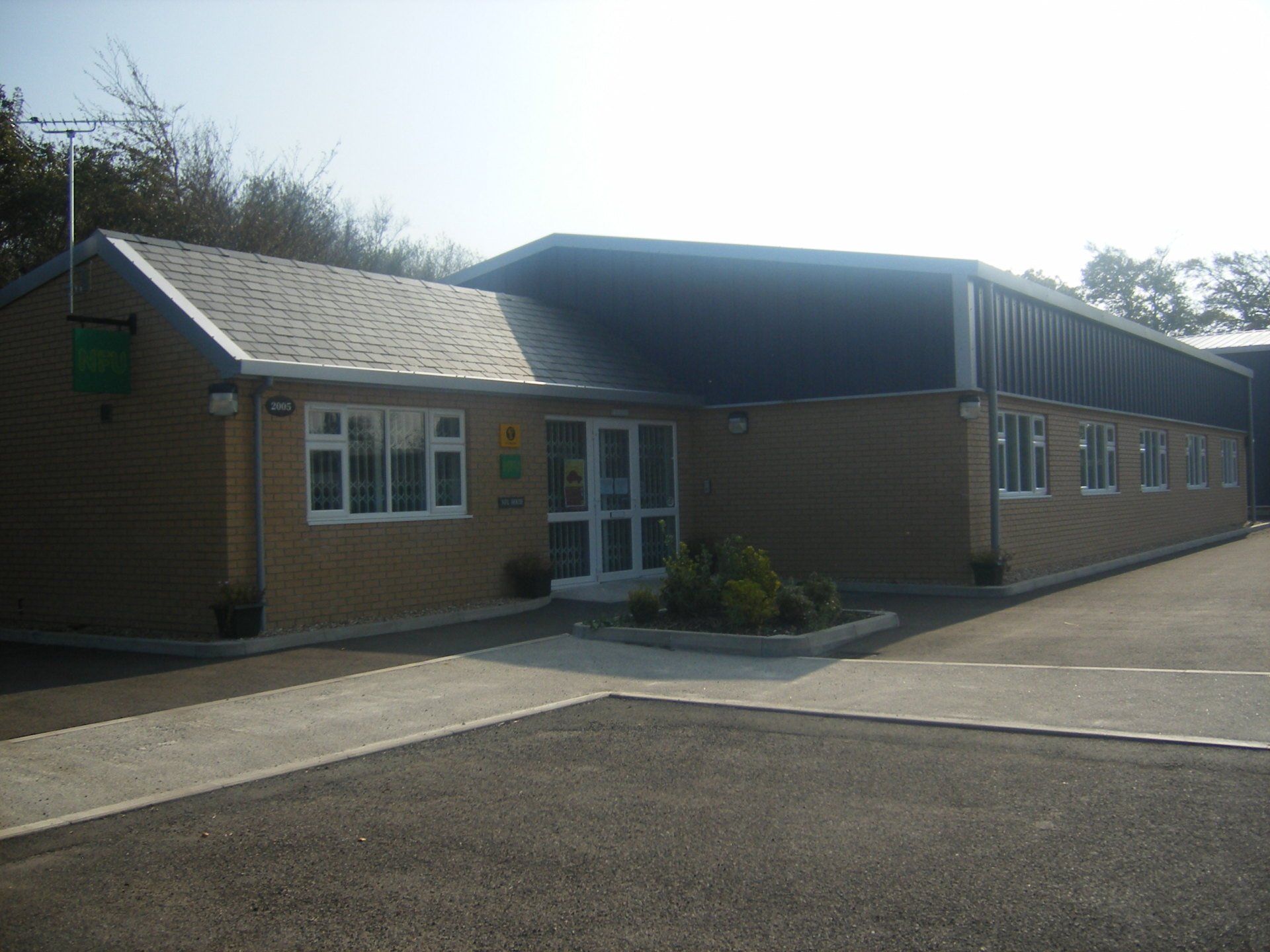 entrance of a building