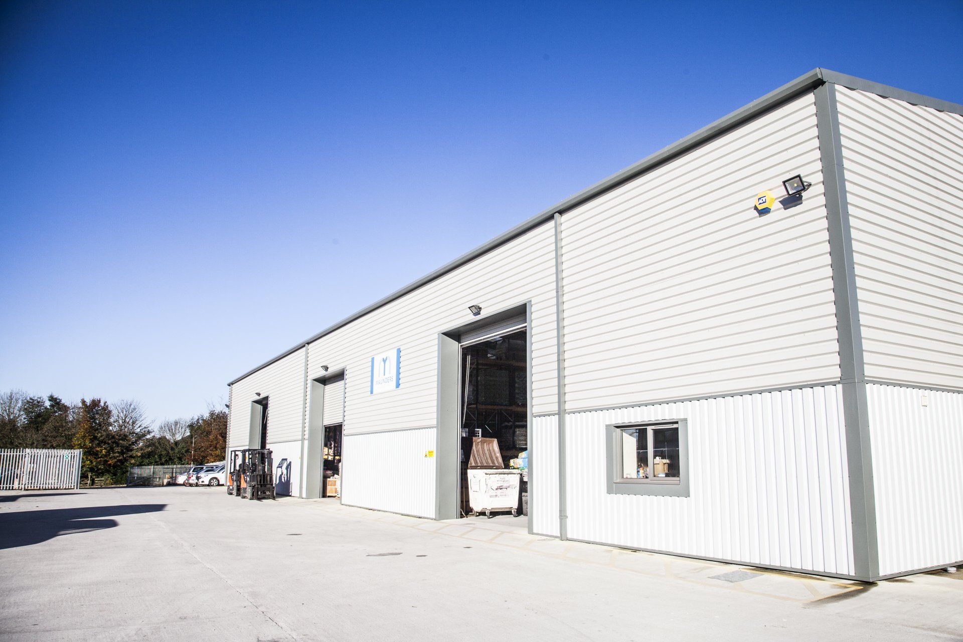 new constructed steel building