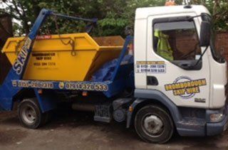 skip collection vehicle