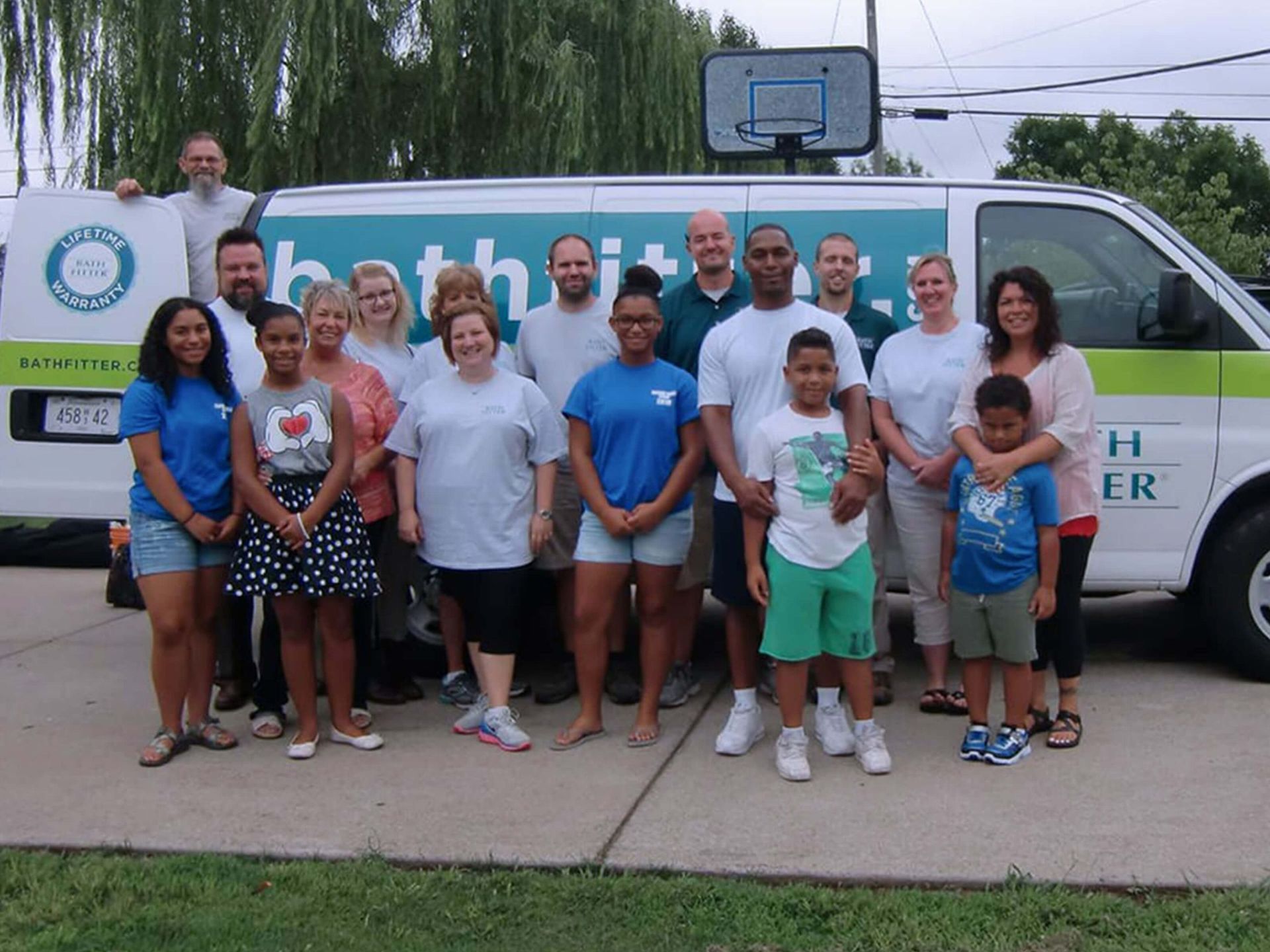 Bath Fitter Team and Community Group Photo