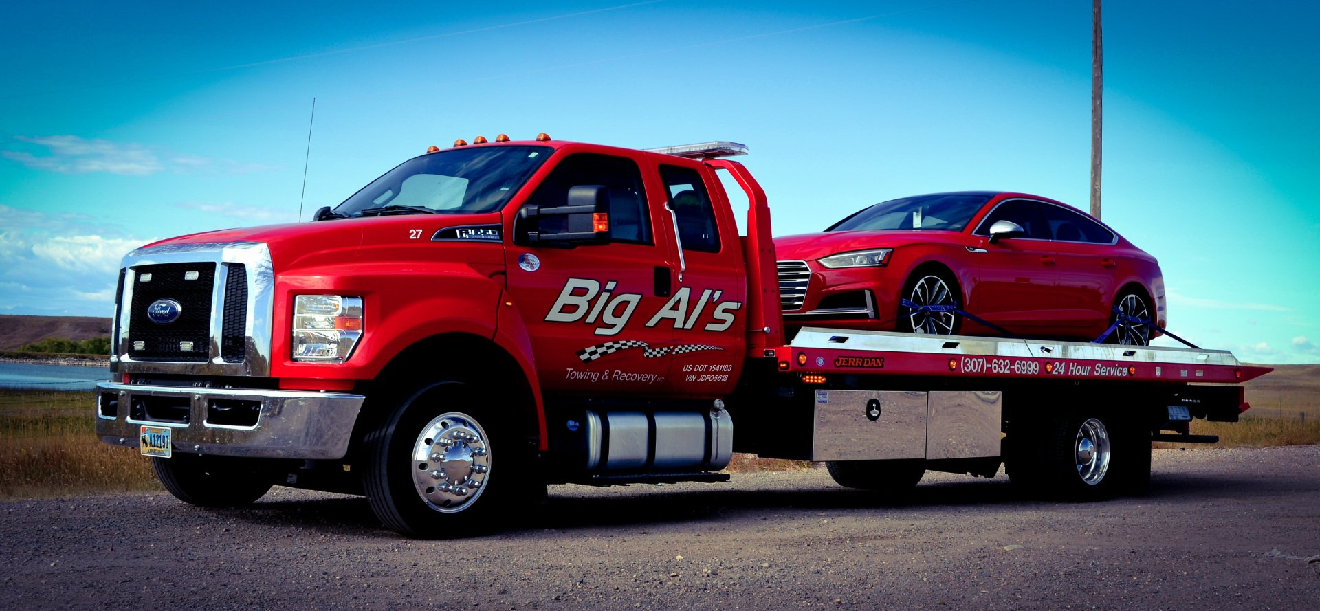 Red Tow Truck — Cheyenne, WY — Big Al’s Towing & Recovery