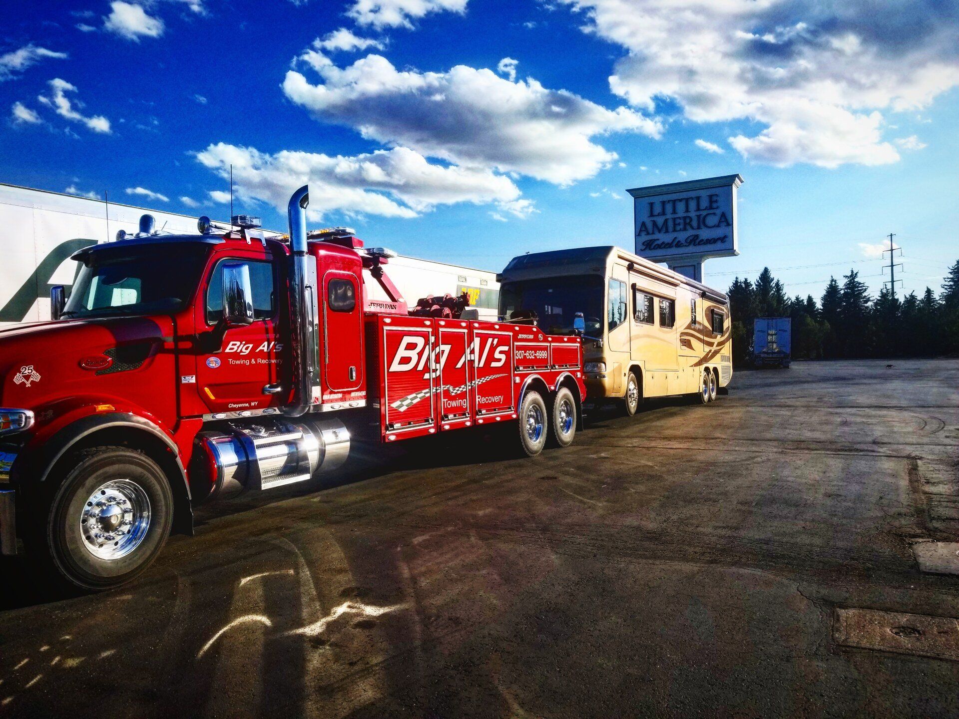 Towing Large Vehicle — Cheyenne, WY — Big Al’s Towing & Recovery