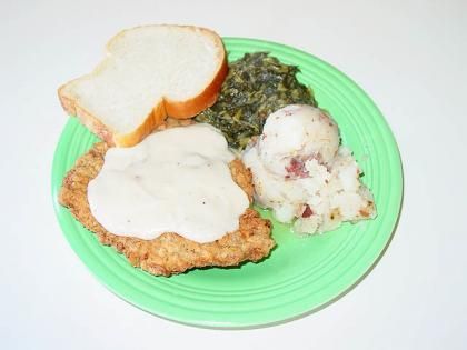 chicken fried steak with gravy
