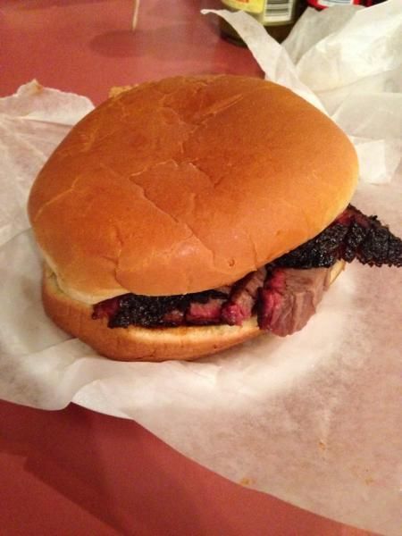 smoked brisket sandwich