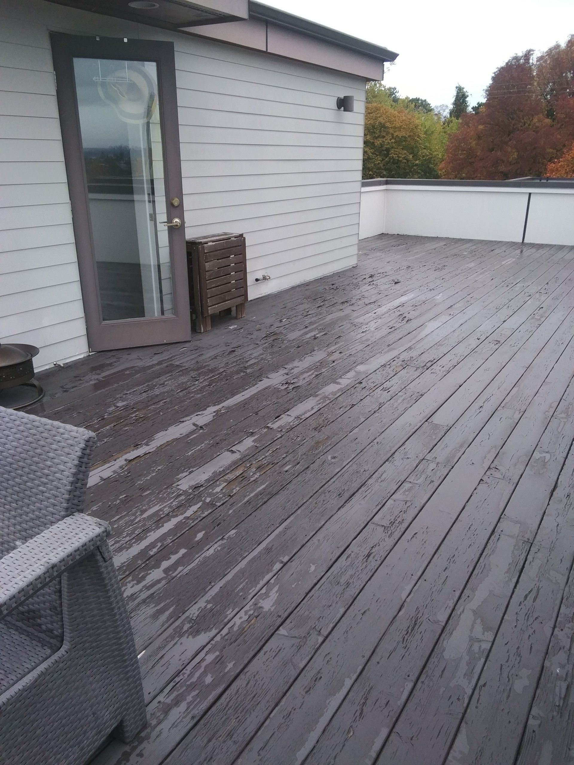 Deck With Old Paint — Seattle, WA — Cordeck Painting Services LLC