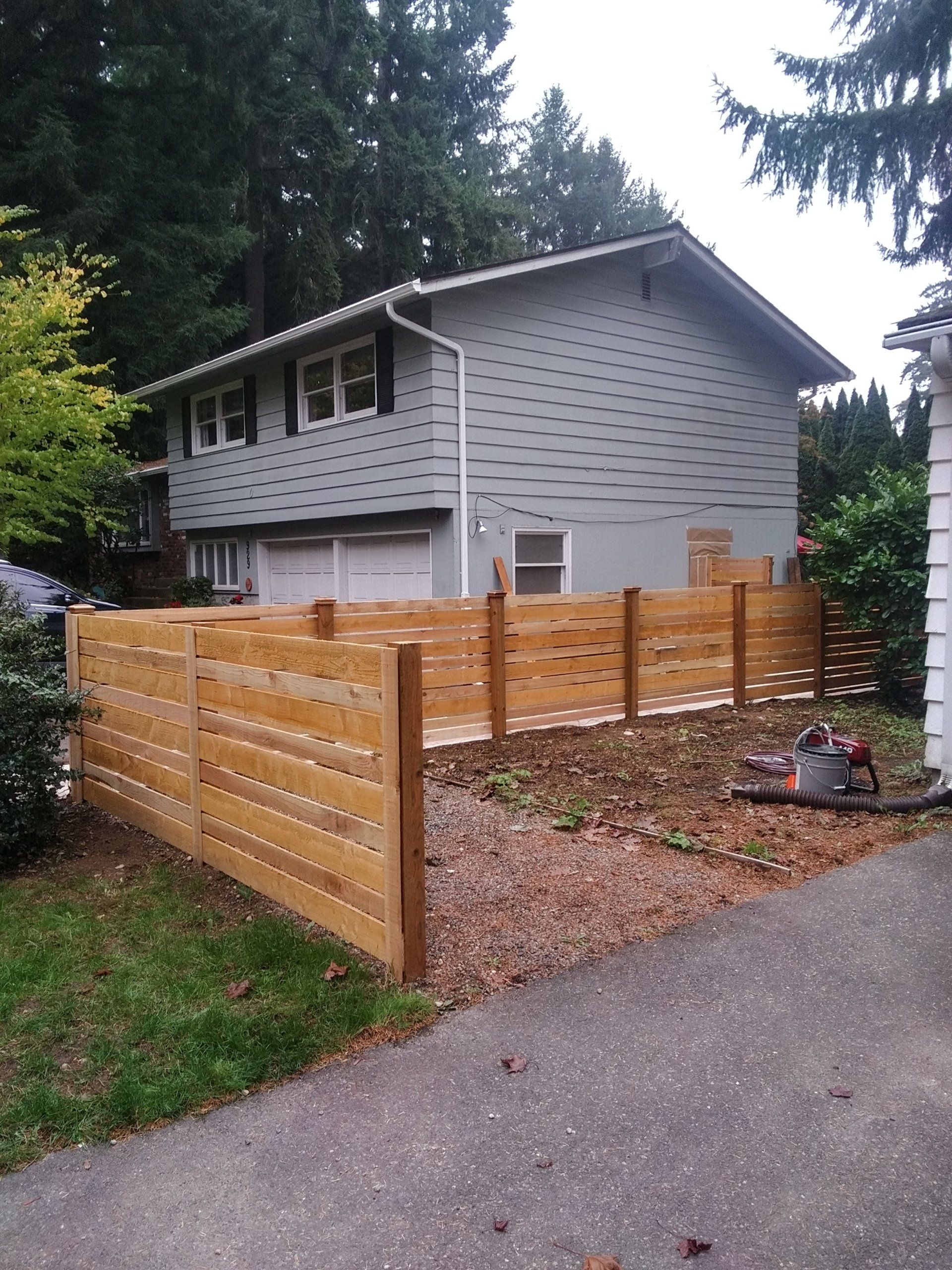 Newly Wooden Fence Installed — Seattle, WA — Cordeck Painting Services LLC