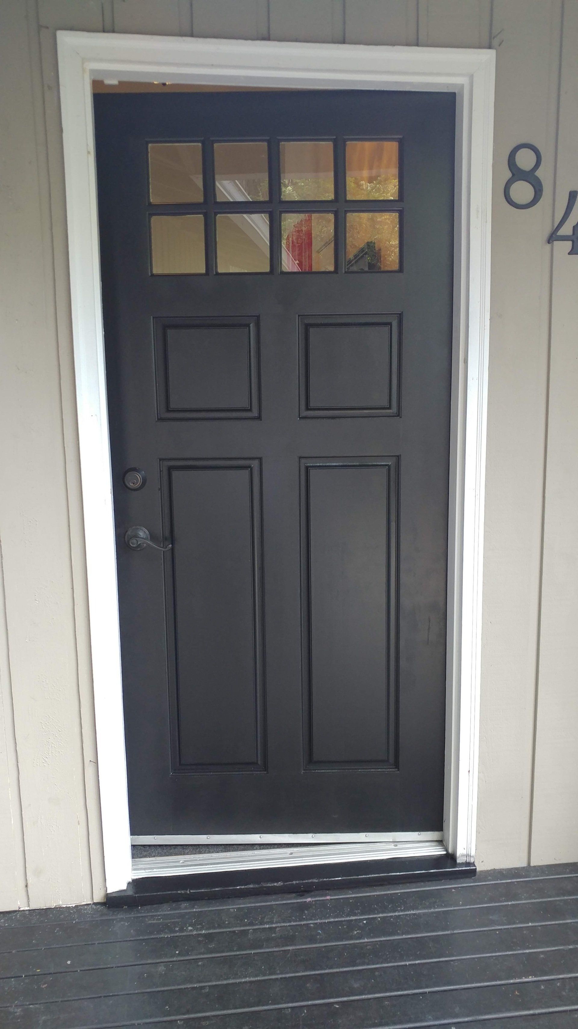 Door After Painting With Brown — Seattle, WA — Cordeck Painting Services LLC