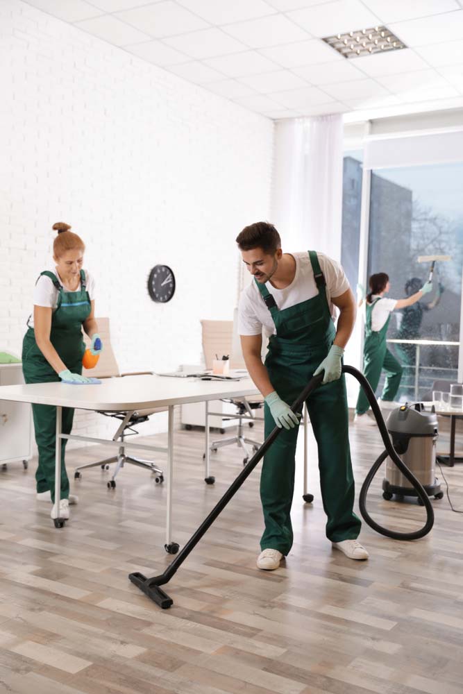 Professionals Cleaning In Modern Office — Professional Cleaners In Wyong, NSW