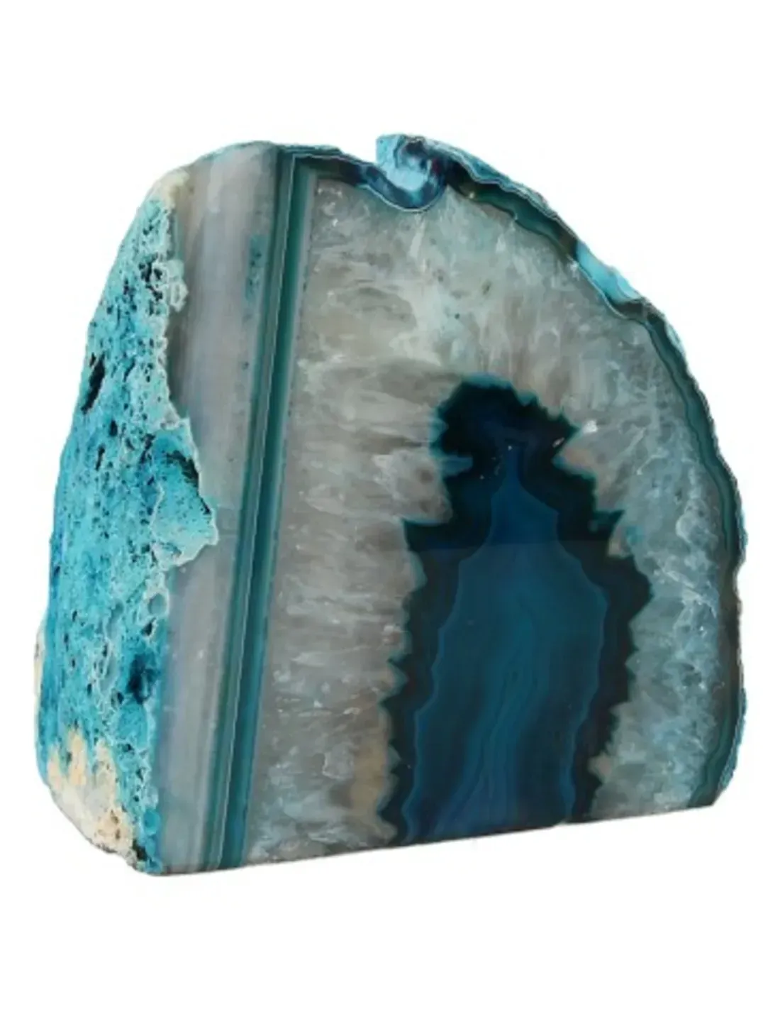 Agaat groen waxinelichthouder (gekleurd)