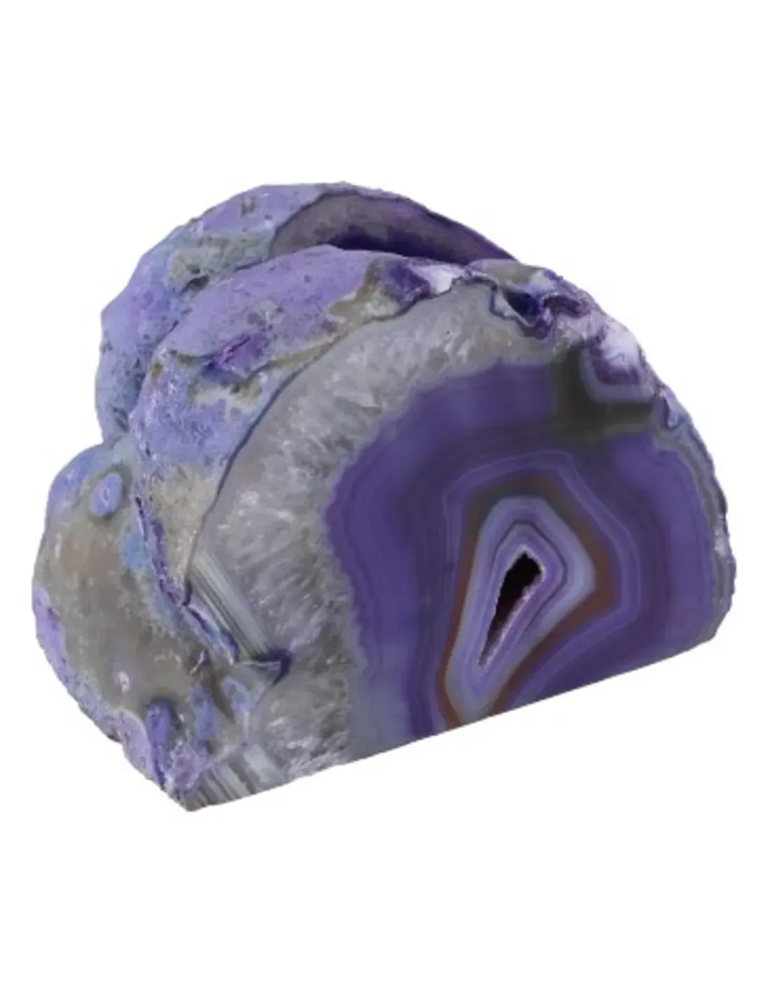 Agaat paars waxinelichthouder (gekleurd)