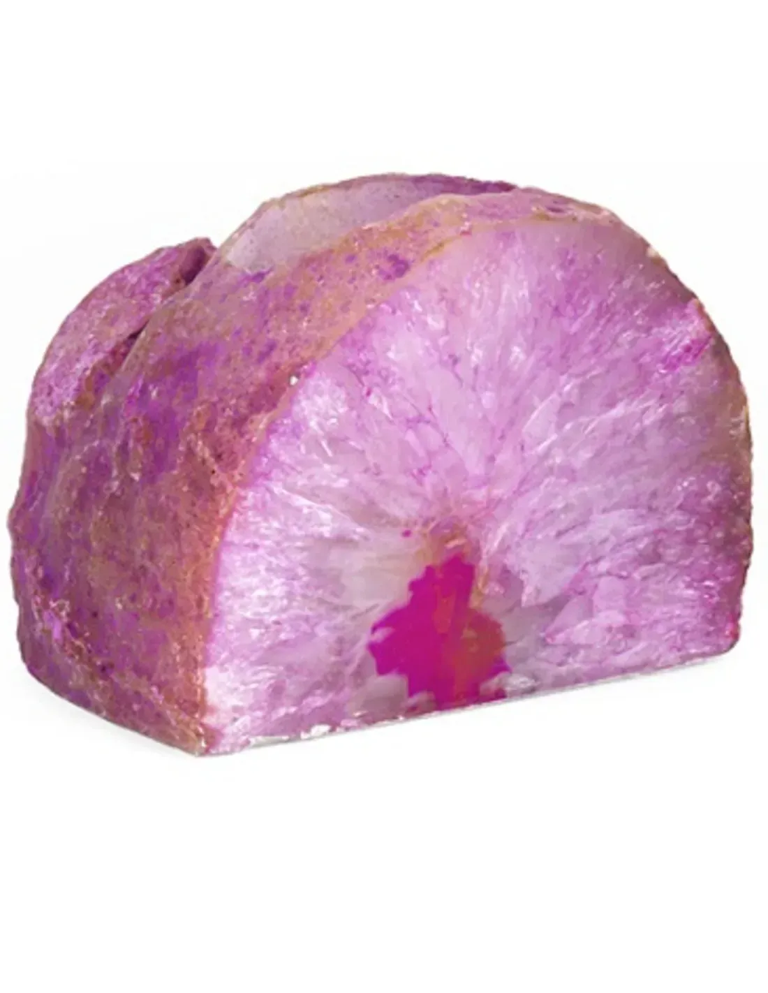 Agaat roze waxinelichthouder (gekleurd)