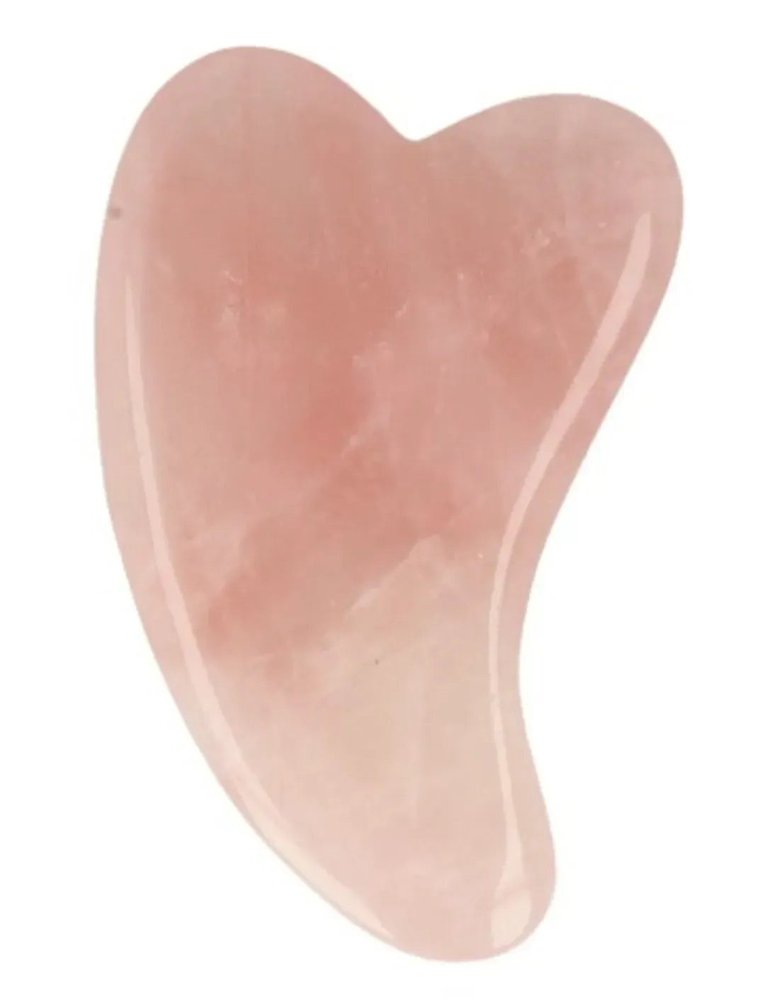 Rozenkwarts guasha massage hartvorm