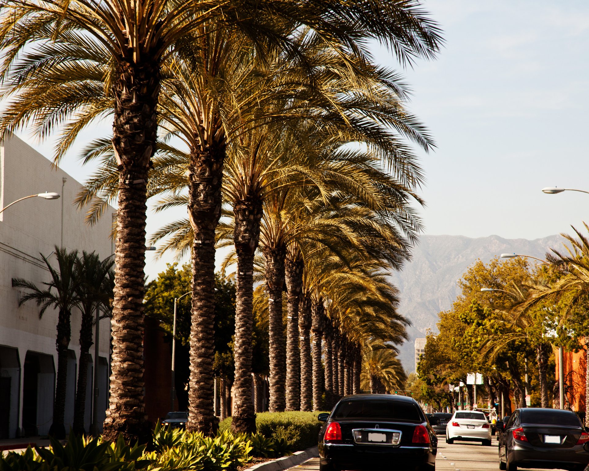 A white desk with a computer on top of it