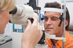 Patient getting a vision test - Eye Care in Brick, NJ