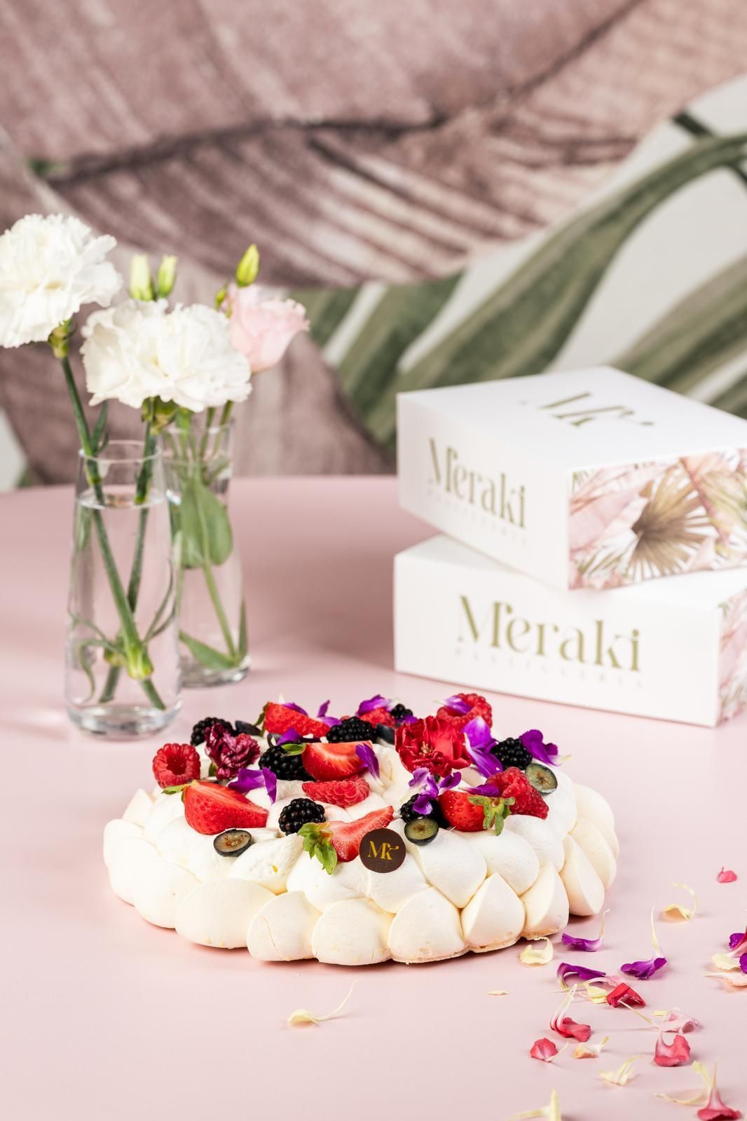 Torta crema e frutta