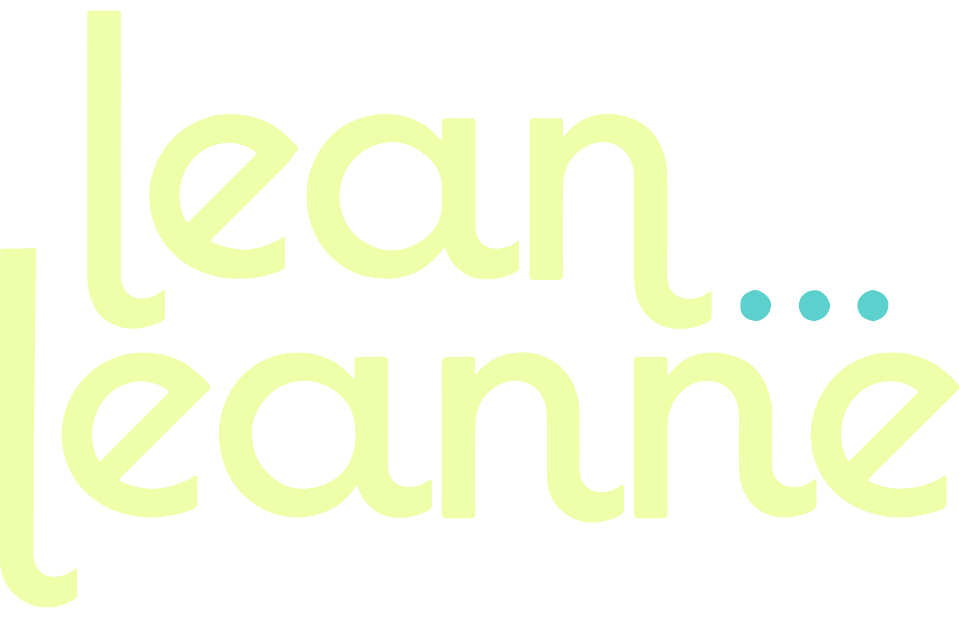 A logo for lean with leanne transformation coach