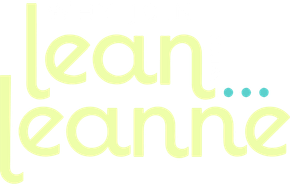 A logo for lean with leanne transformation coach