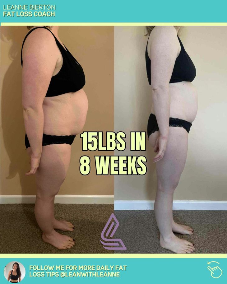 A photo of a woman before and after loosing weight 