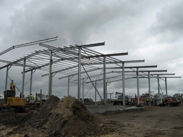 steel truss building