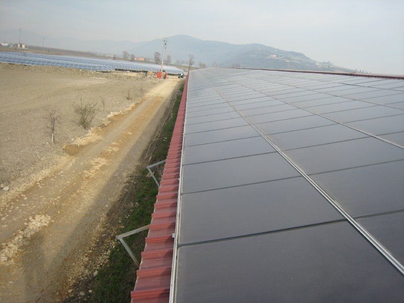 casa con pannelli solari