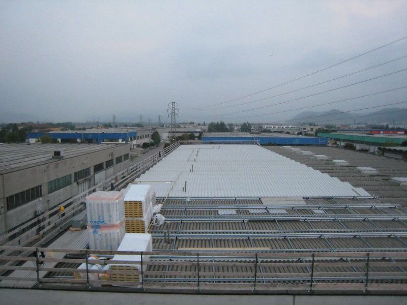 copertura per tetto dall'alto