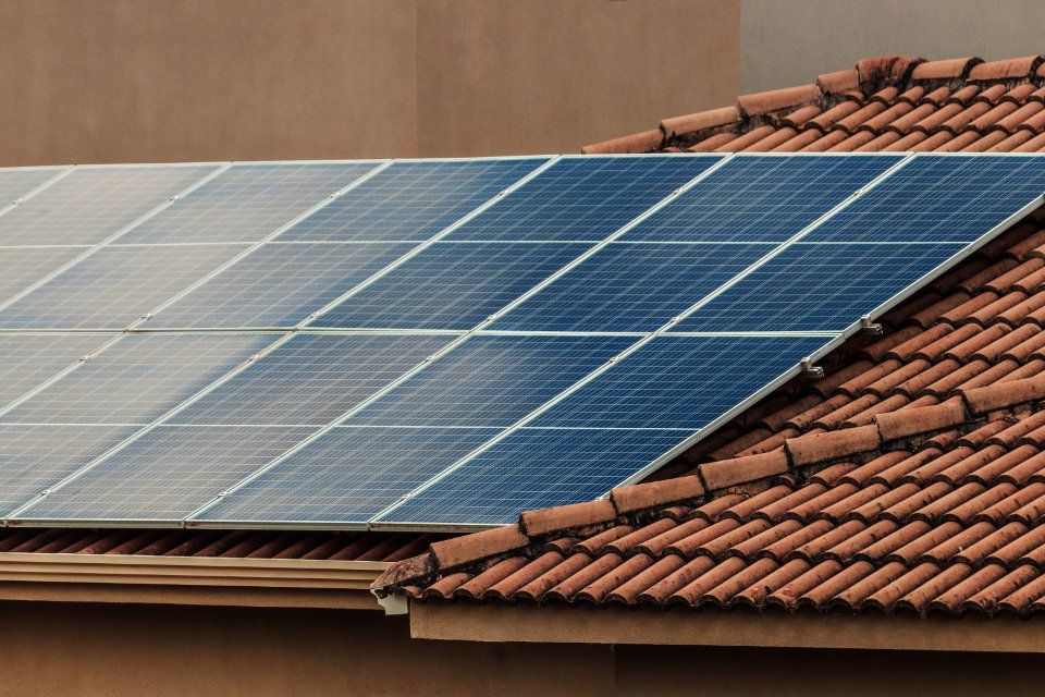 Pannelli solari su tetto