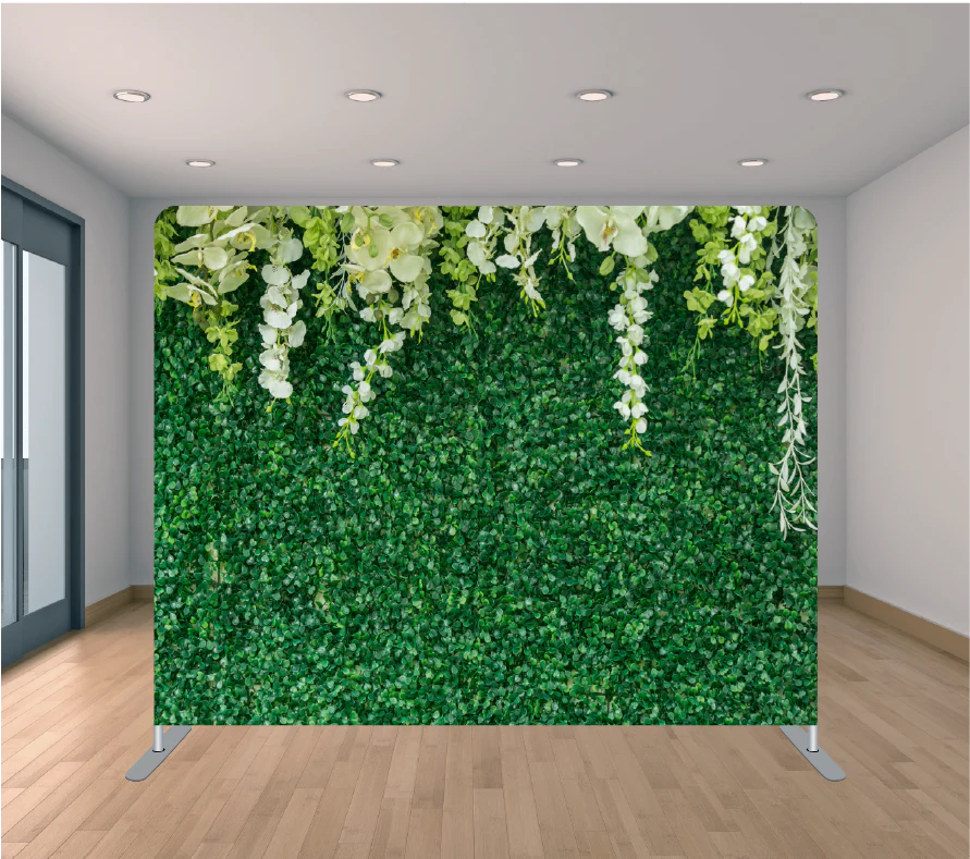 Hanging flowers backdrop 