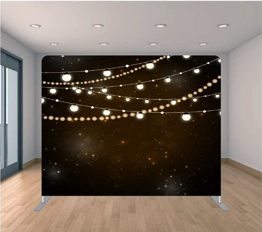 Multiple string light backdrop 