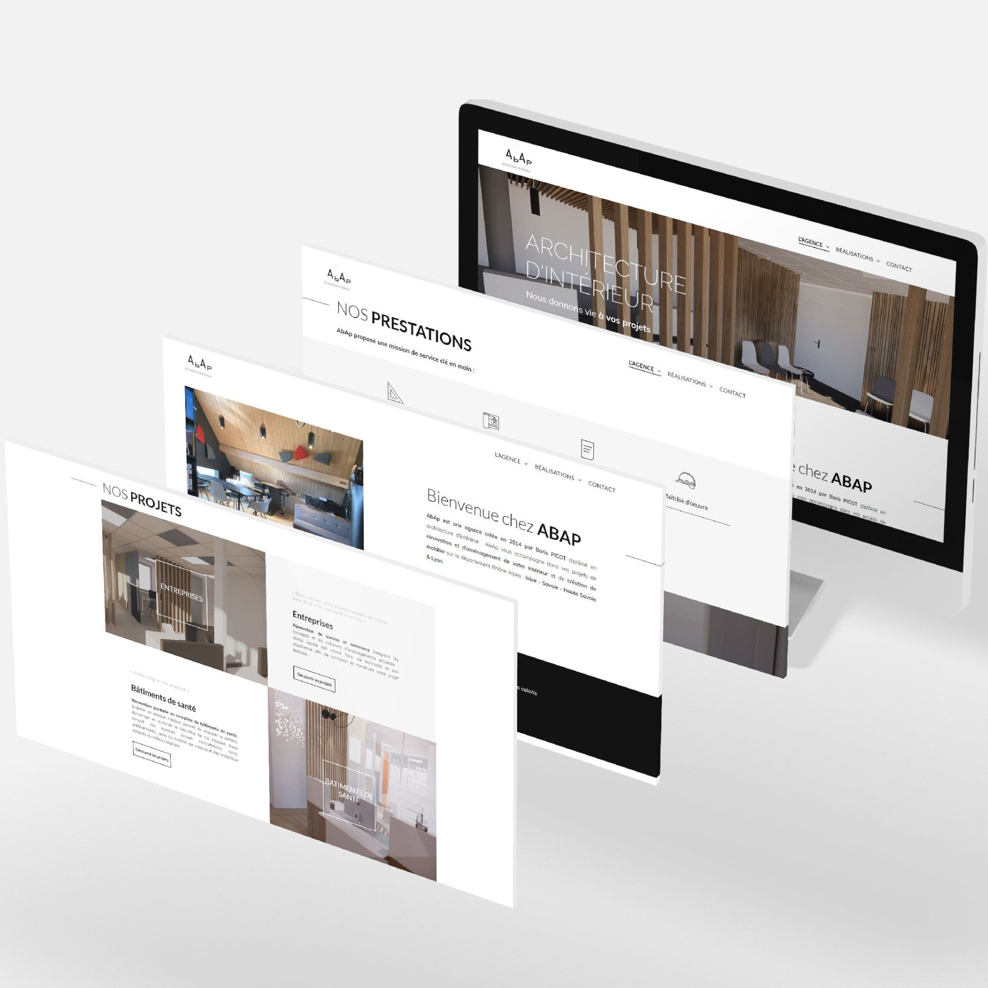Un écran d'ordinateur avec un tas d'images différentes dessus