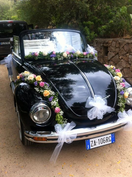 decorazione auto per matrimonio