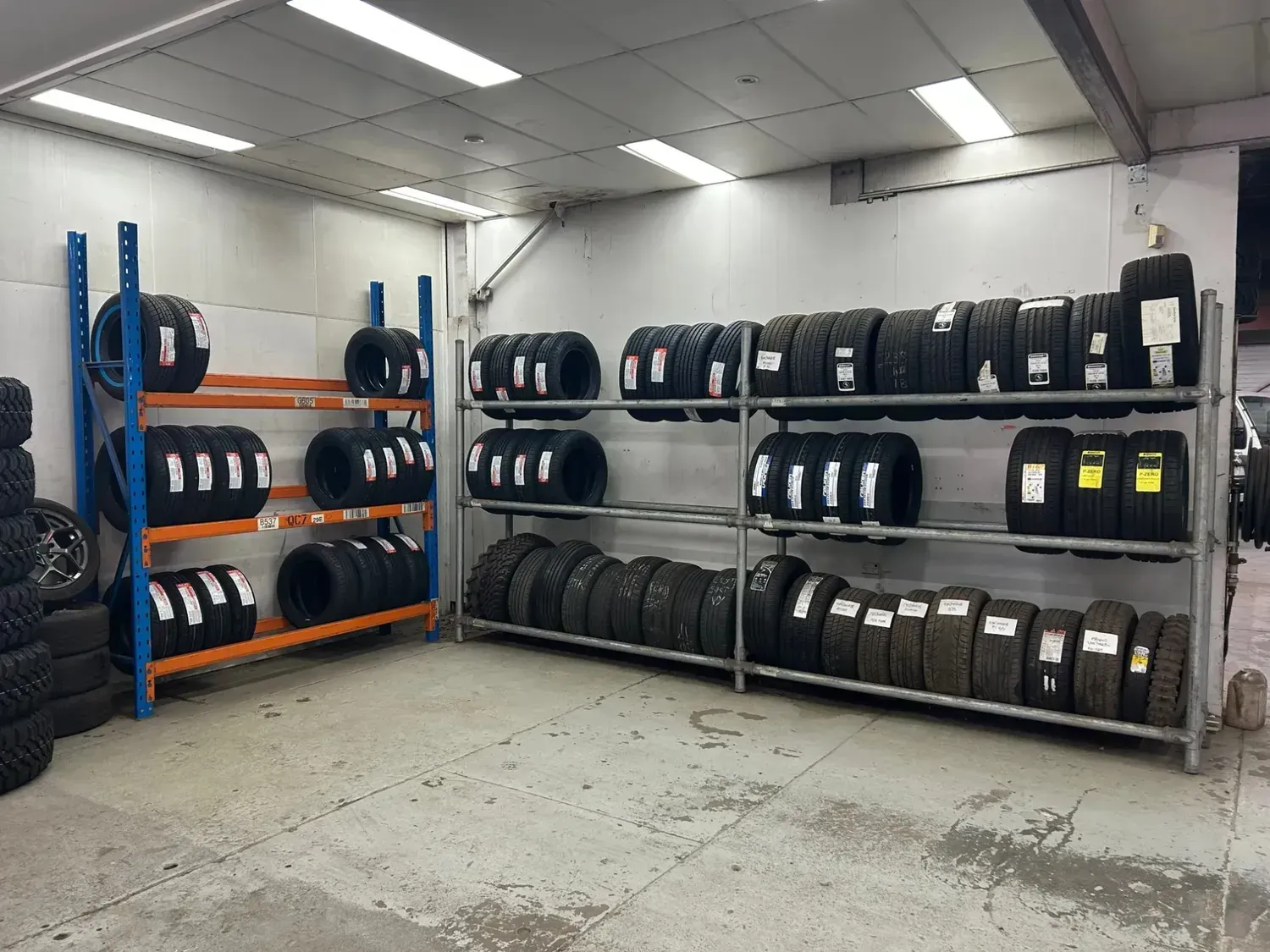 A Room Filled With Lots of Tires on Shelves — Stamford Tyres In Ballarat Central, VIC