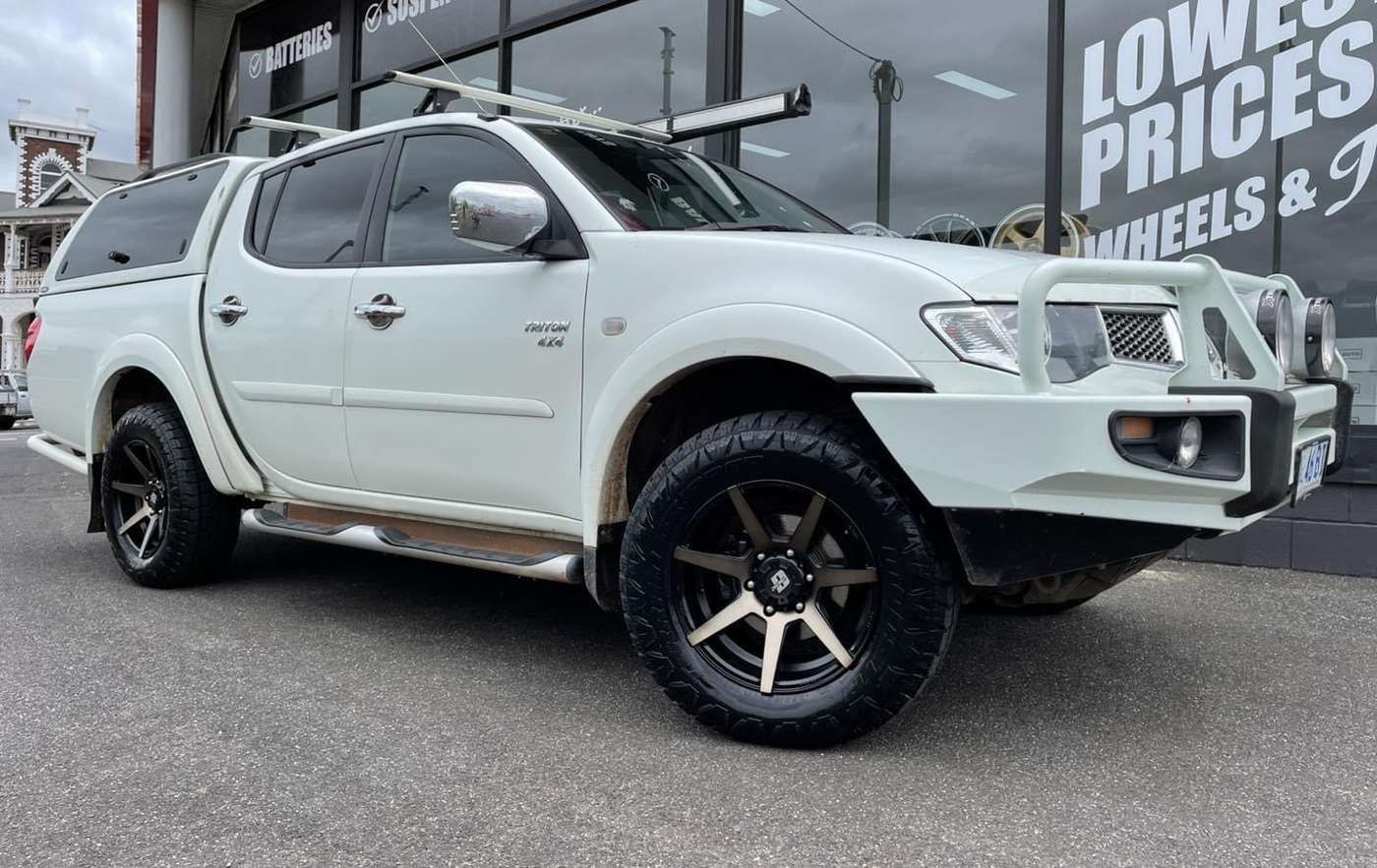 A White Truck is Parked in Front of a Store — Stamford Tyres In Ballarat Central, VIC