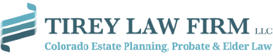 The tirey law firm logo is for colorado estate planning , probate and elder law.