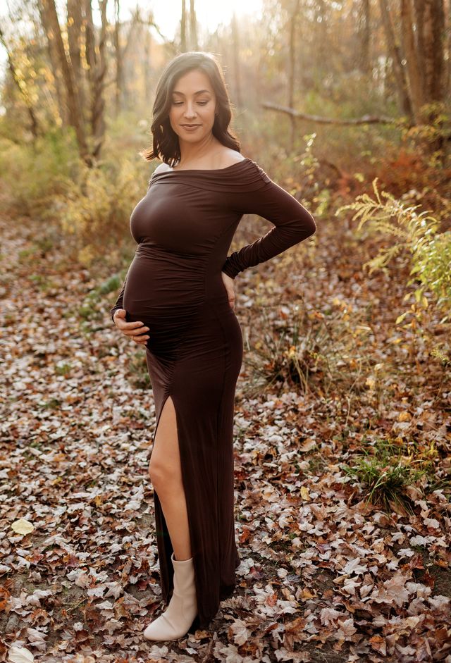 brown photoshoot dress Debra main image 1