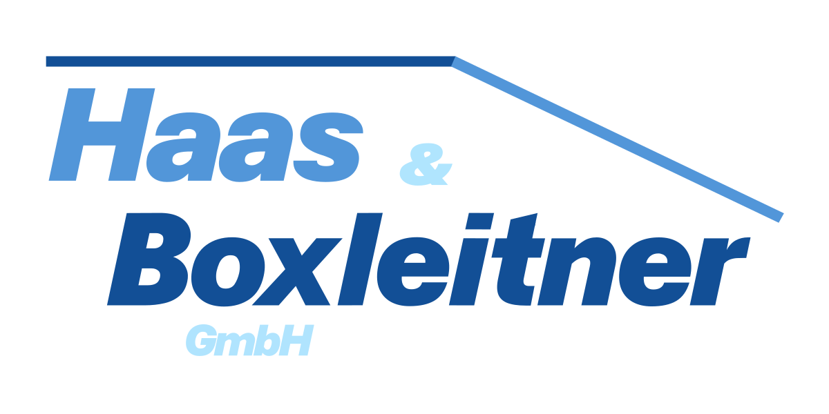 Ein blaues Logo für die Haas & Boxleitner GmbH