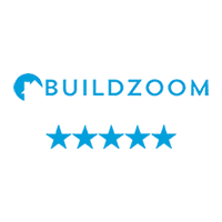 the buildzoom logo has five stars on it .