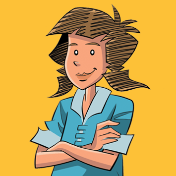 Ania : une jeune une fille au sourire narquois avec les bras croisés