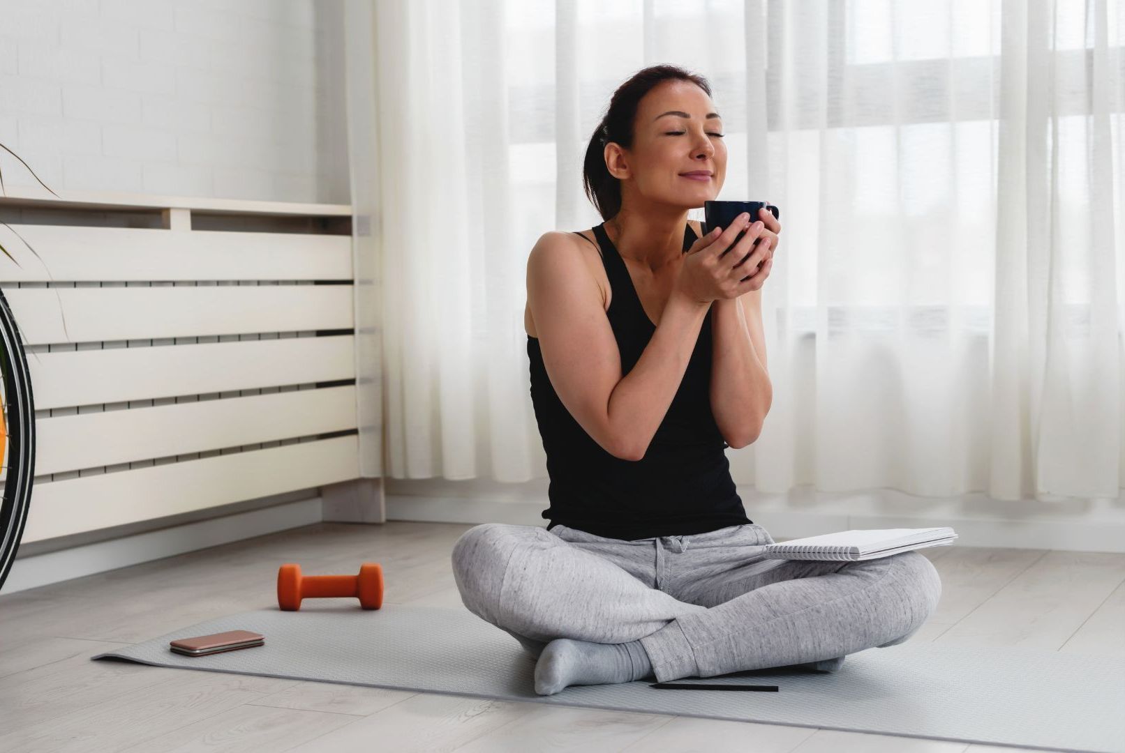 Christian counselor in New Caney guiding client through mindfulness and self-care practices