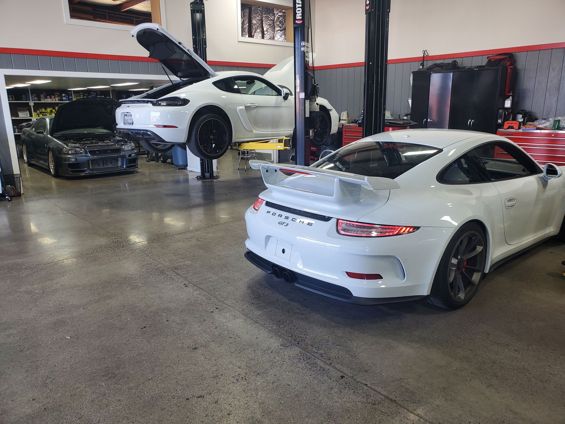 inside a European Repair Shop