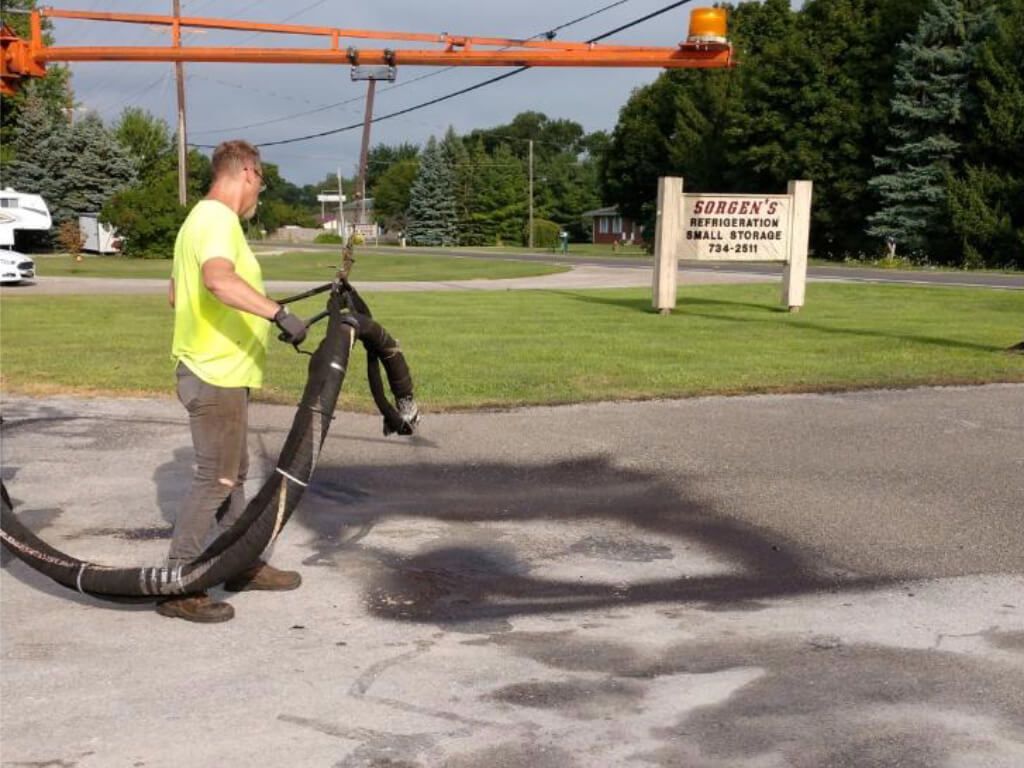 Concrete repair job completed by Dublin CPS, Inc.