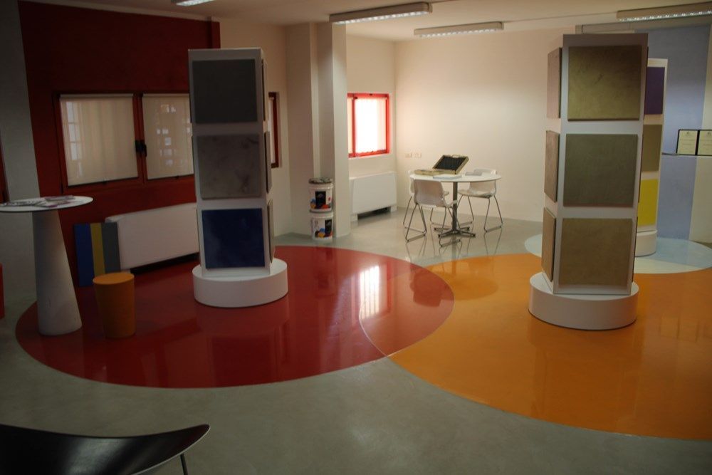 azienda, pavimenti in resina