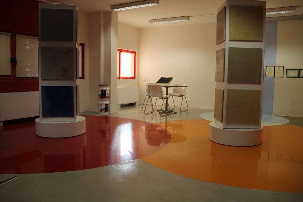 azienda, pavimenti in resina