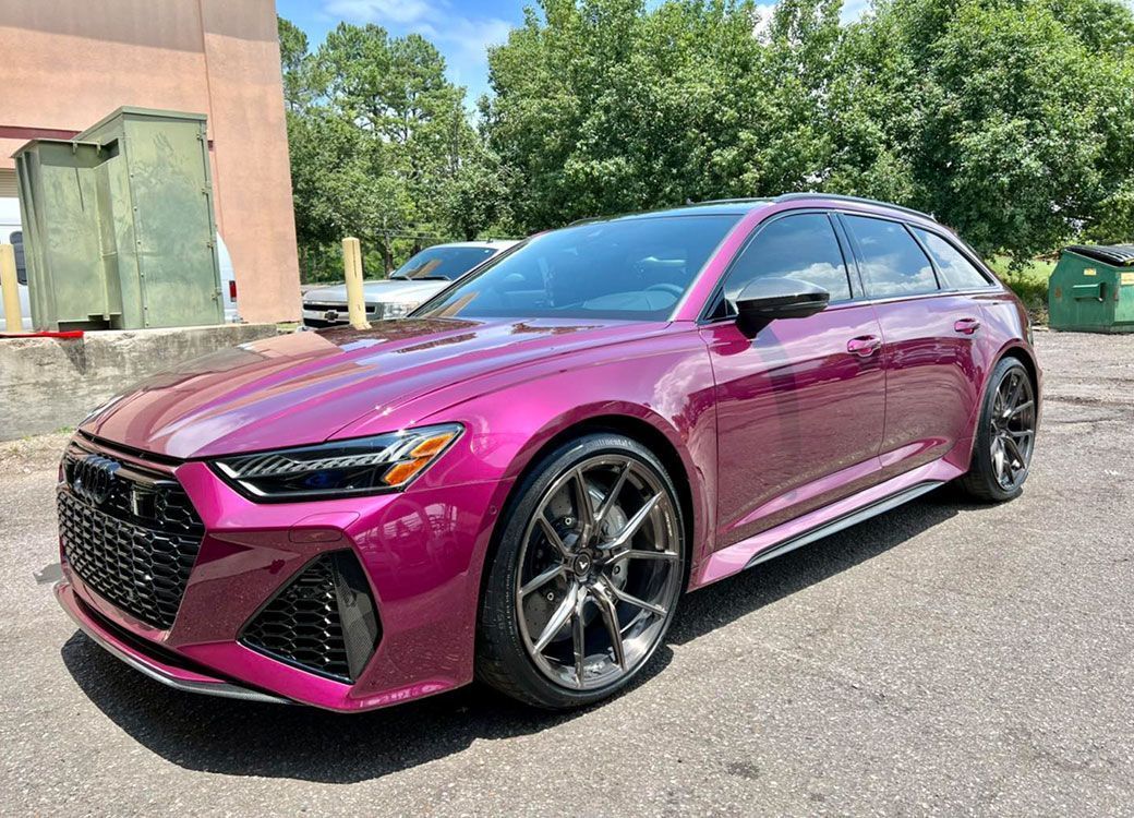 High-quality paint protection film installation in Huntsville AL featuring durable, self-healing, hydrophobic technology for superior vehicle defense.