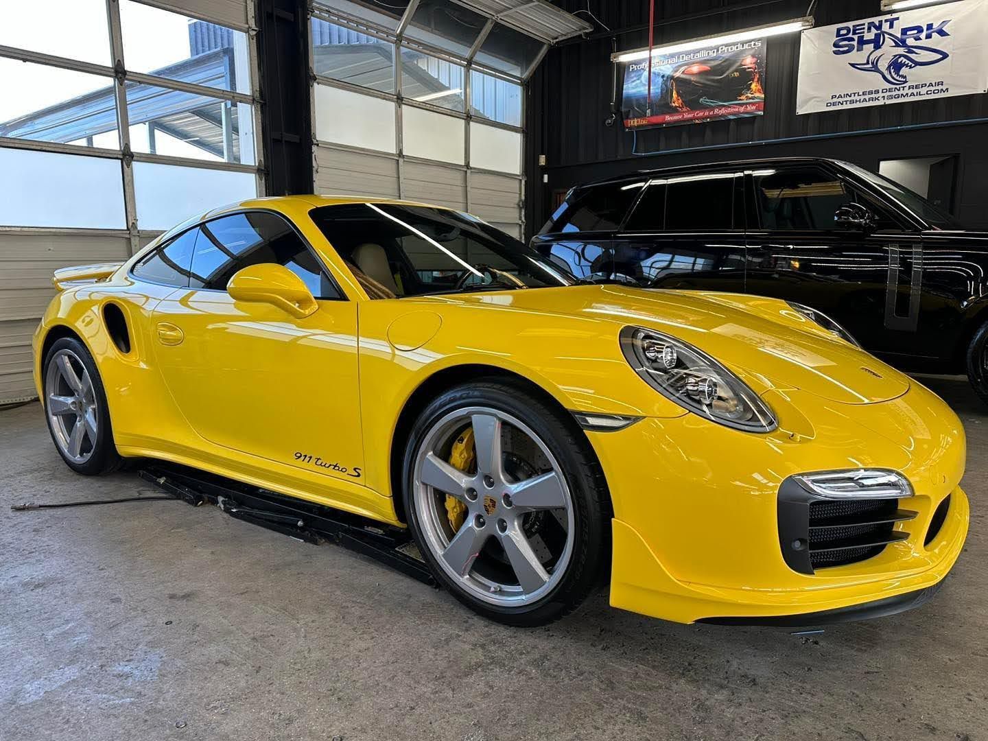 Yellow car ceramic coating