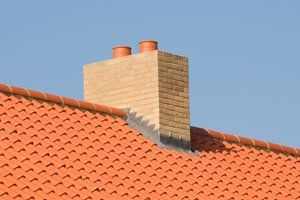 Chimney stacks and roof installation