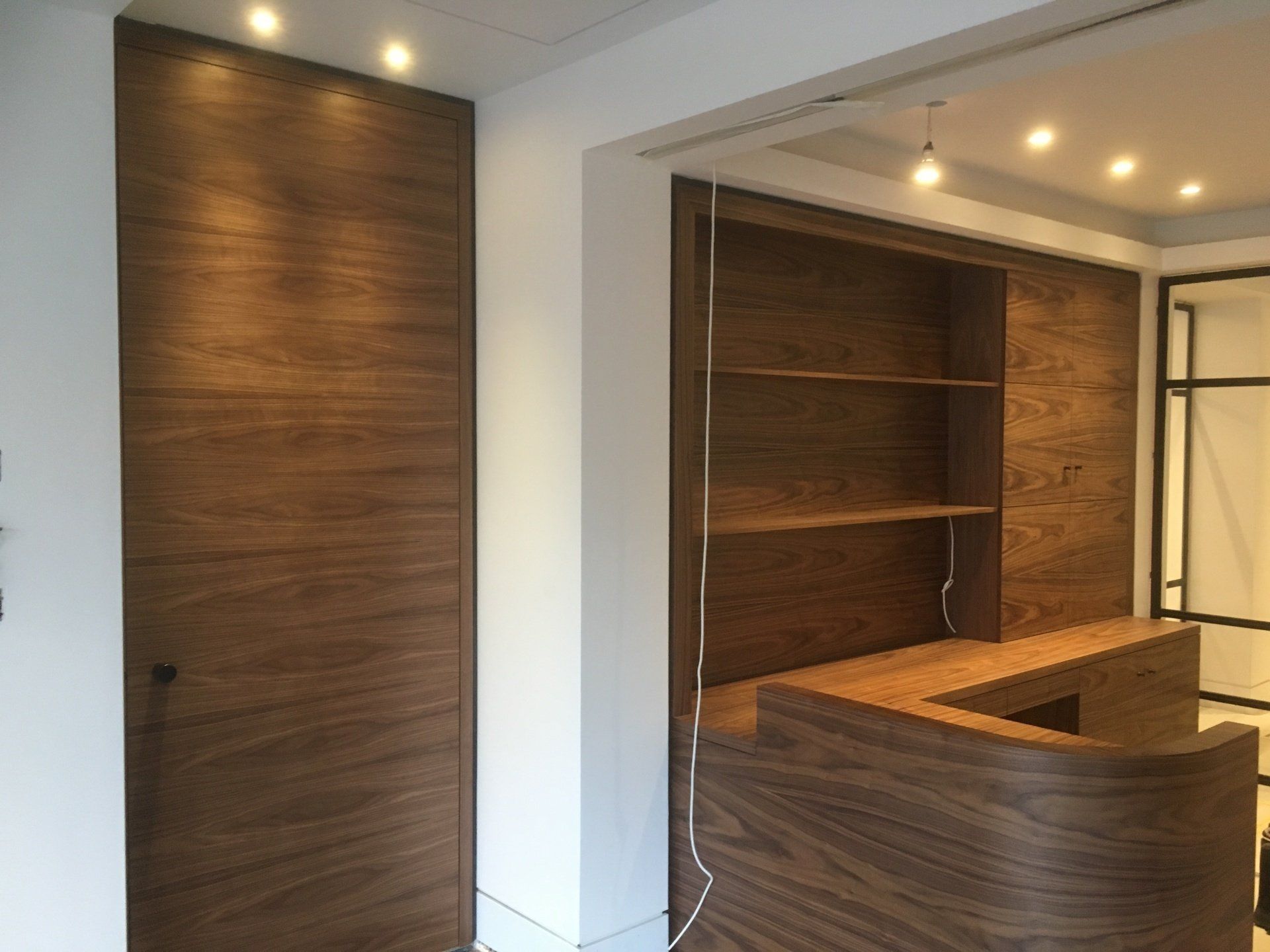 wooden closet