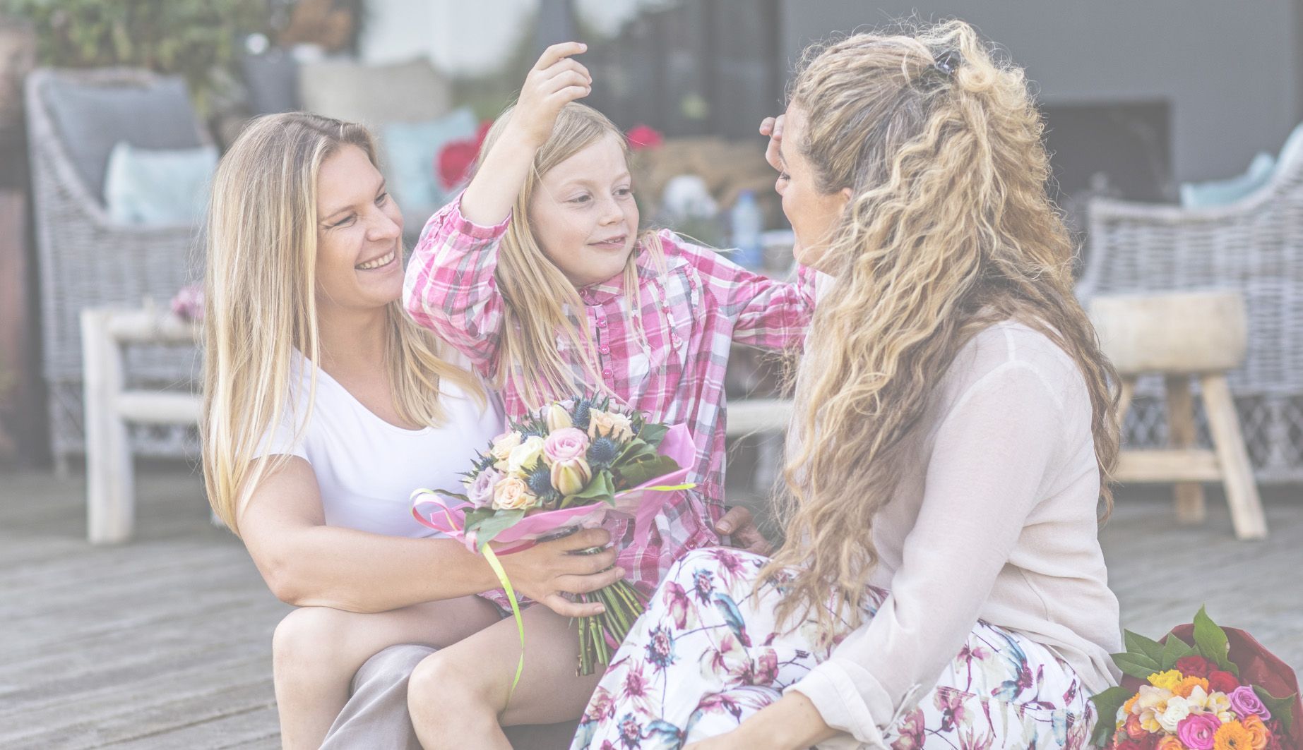 Lesbian couple with their child