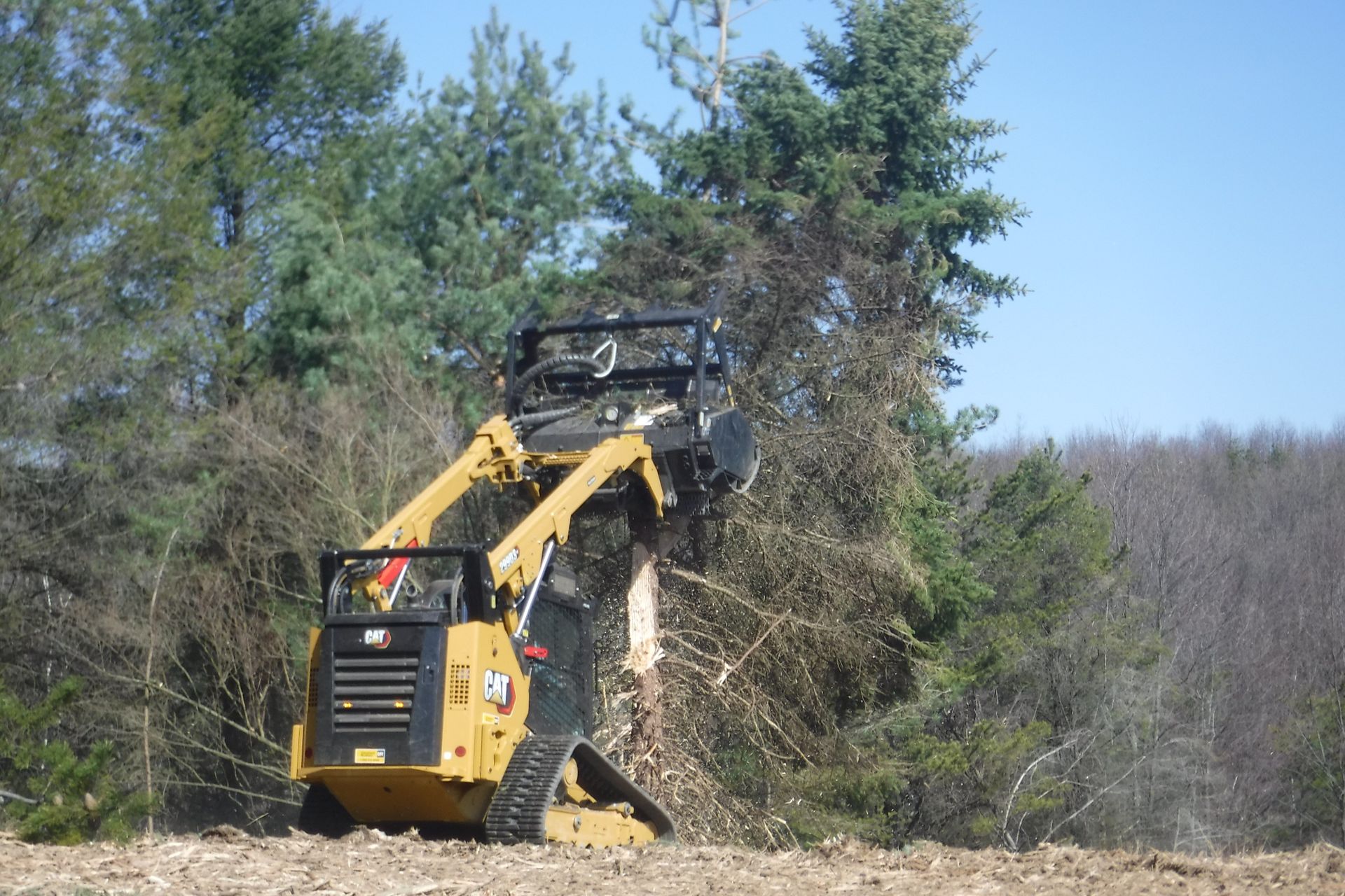 Excavator At Work — Bloomsburg, PA — Hilltops Services LLC